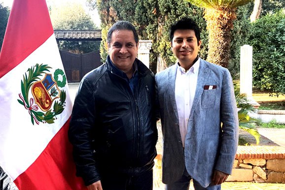 Embajador del Perú en Italia se reúne con presidente de la institución